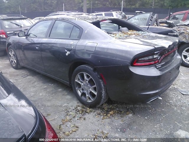 2C3CDXJG0FH875528 - 2015 DODGE CHARGER SXT GRAY photo 3