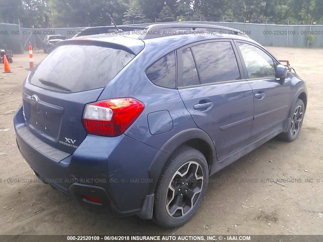 JF2GPAVC7D2213400 - 2013 SUBARU XV CROSSTREK 2.0 PREMIUM BLUE photo 4