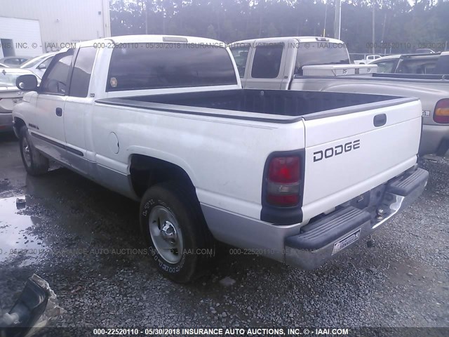 1B7HC13Z21J569406 - 2001 DODGE RAM 1500 WHITE photo 3