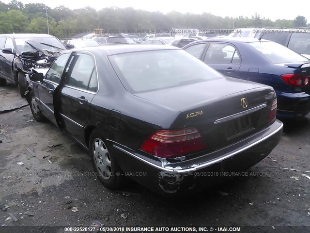 JH4KA9657YC015584 - 2000 ACURA 3.5RL BLACK photo 3