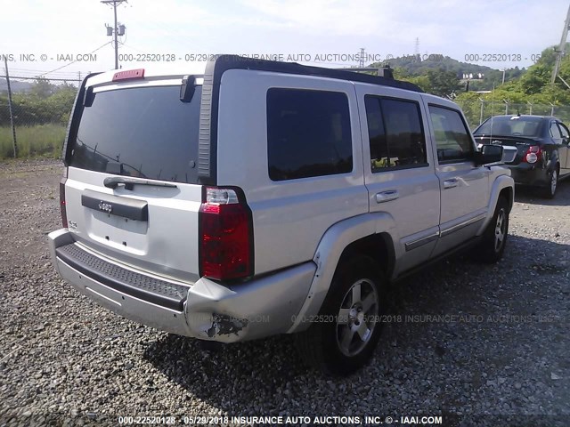 1J4RG4GK1AC140831 - 2010 JEEP COMMANDER SPORT SILVER photo 4