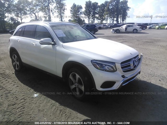 WDC0G4JB5HF122665 - 2017 MERCEDES-BENZ GLC 300 WHITE photo 1