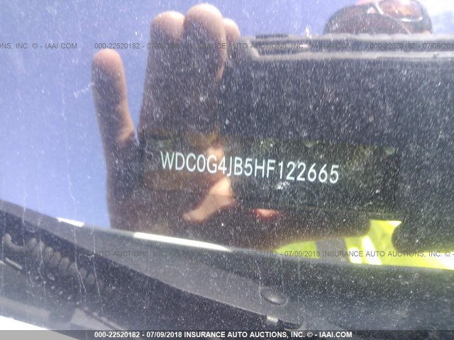 WDC0G4JB5HF122665 - 2017 MERCEDES-BENZ GLC 300 WHITE photo 9