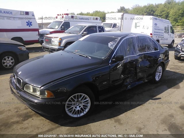 WBADT63491CF03911 - 2001 BMW 530 I AUTOMATIC BLACK photo 2