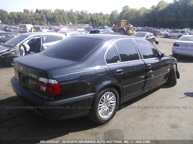 WBADT63491CF03911 - 2001 BMW 530 I AUTOMATIC BLACK photo 4