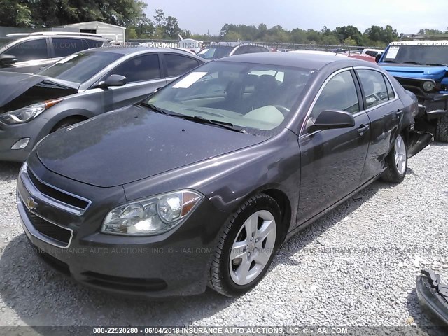 1G1ZA5EU5BF143354 - 2011 CHEVROLET MALIBU LS 灰色 照片 2