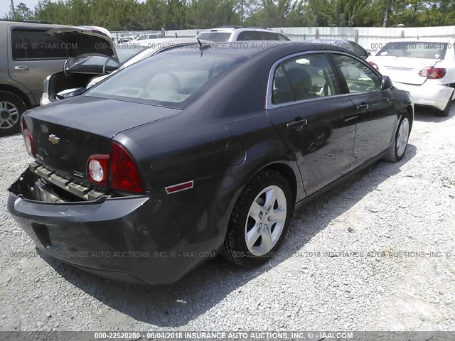 1G1ZA5EU5BF143354 - 2011 CHEVROLET MALIBU LS 灰色 照片 4
