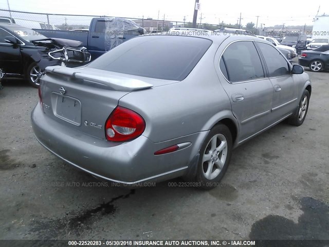 JN1CA31D4YT761351 - 2000 NISSAN MAXIMA GLE/GXE/SE GRAY photo 4