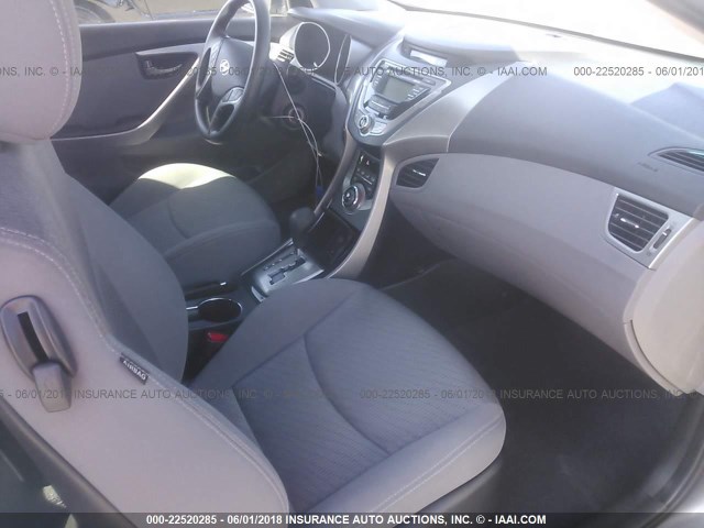 KMHDH6AE6DU013787 - 2013 HYUNDAI ELANTRA COUPE GS/SE GRAY photo 5