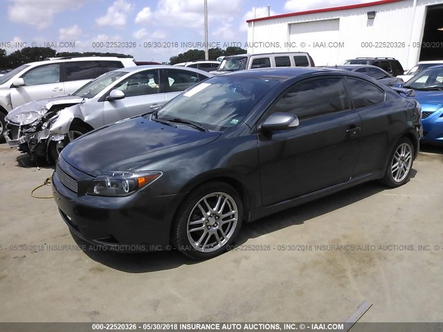 JTKDE3B74A0305977 - 2010 TOYOTA SCION TC GRAY photo 2