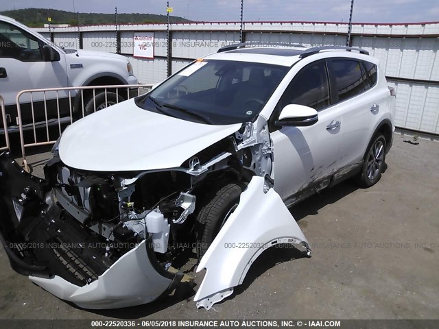 JTMYFREV7JJ738769 - 2018 TOYOTA RAV4 LIMITED/PLATINUM WHITE photo 2