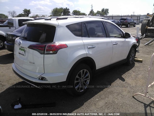 JTMYFREV7JJ738769 - 2018 TOYOTA RAV4 LIMITED/PLATINUM WHITE photo 4