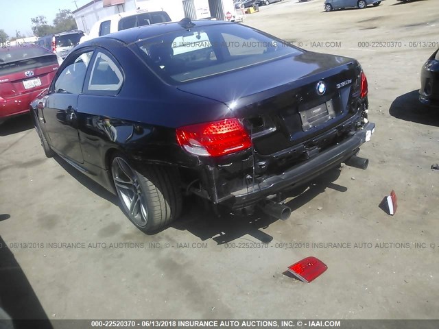 WBAKG1C51CE618868 - 2012 BMW 335 I SULEV BLACK photo 3