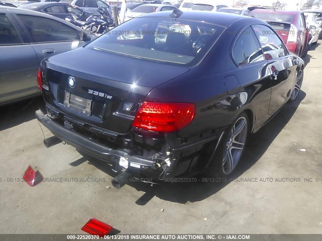 WBAKG1C51CE618868 - 2012 BMW 335 I SULEV BLACK photo 4