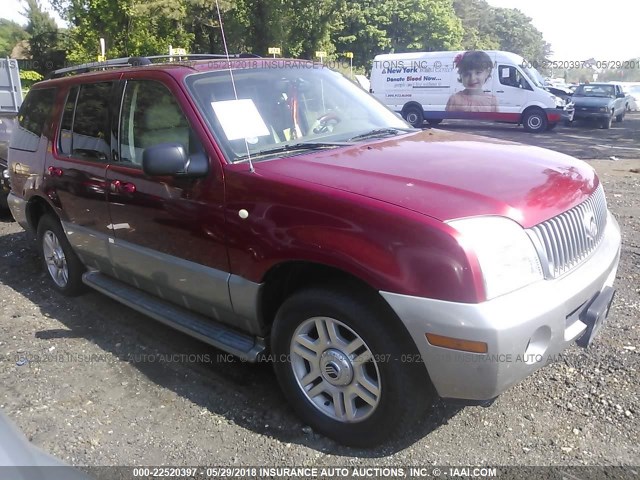 4M2DU86K33ZJ45105 - 2003 MERCURY MOUNTAINEER  BURGUNDY photo 1