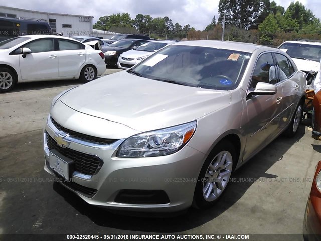 1G11C5SL5FF321420 - 2015 CHEVROLET MALIBU 1LT 金色 照片 2