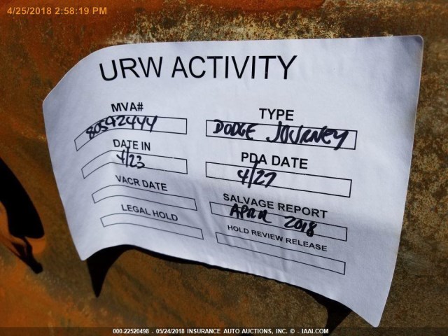 3C4PDCGG3HT553943 - 2017 DODGE JOURNEY CROSSROAD 未知 照片 1