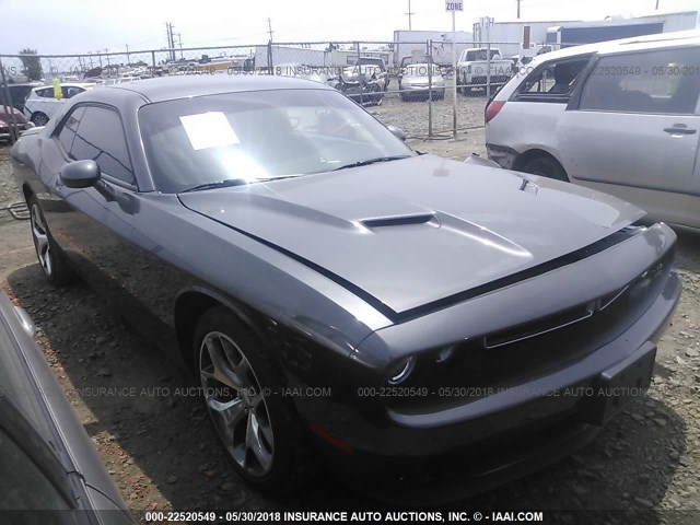 2C3CDZAG0GH201912 - 2016 DODGE CHALLENGER SXT GRAY photo 1