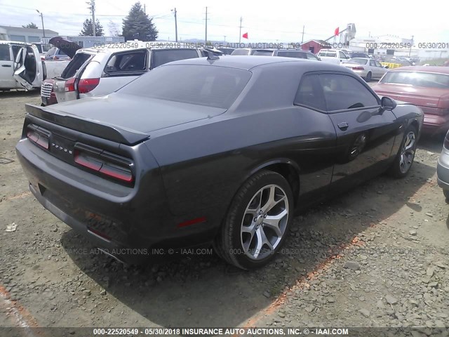 2C3CDZAG0GH201912 - 2016 DODGE CHALLENGER SXT GRAY photo 4