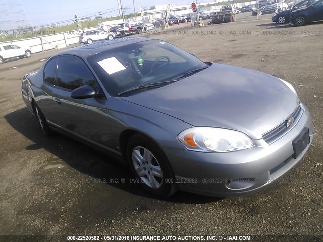 2G1WJ15K669396935 - 2006 CHEVROLET MONTE CARLO LS GRAY photo 1