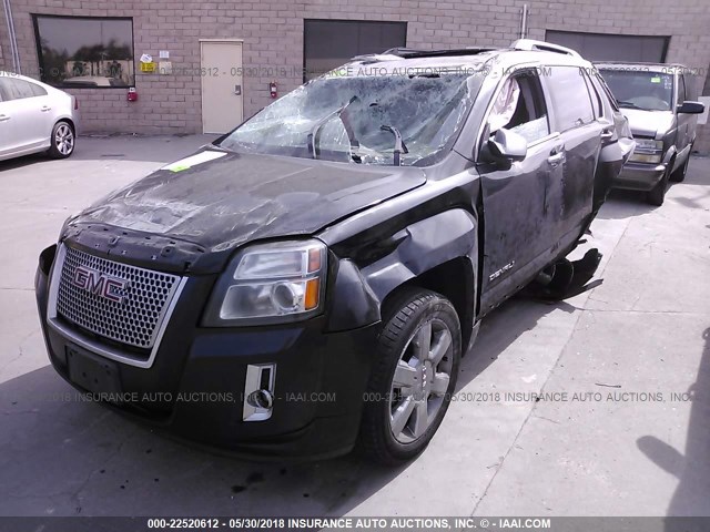 2GKFLYE31D6192310 - 2013 GMC TERRAIN DENALI BLACK photo 2