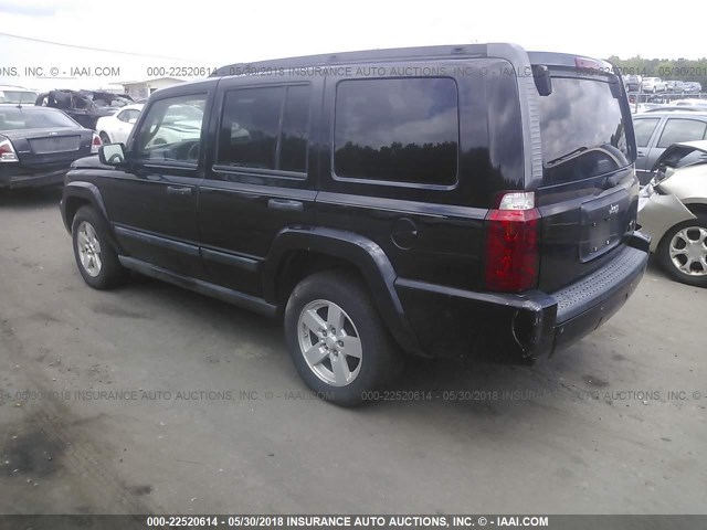 1J8HH48K46C128329 - 2006 JEEP COMMANDER შავი ფოტო 3