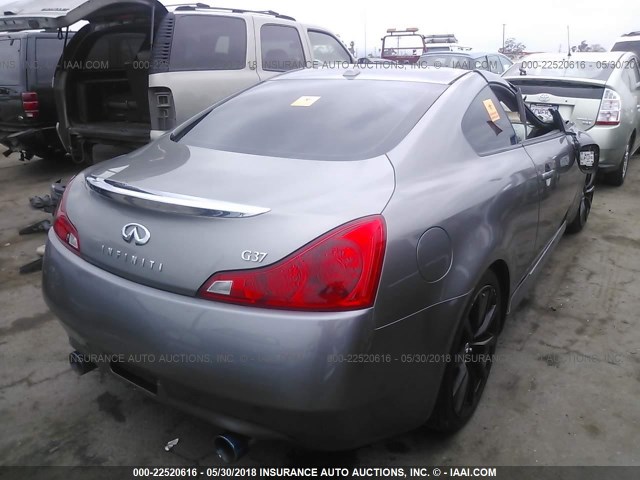 JNKCV64E78M114832 - 2008 INFINITI G37 JOURNEY/SPORT GRAY photo 4