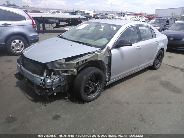 1G1ZA5EUXBF339323 - 2011 CHEVROLET MALIBU LS SILVER photo 2