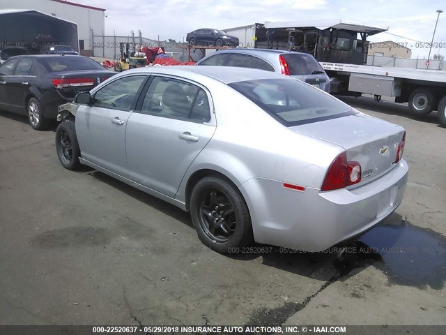 1G1ZA5EUXBF339323 - 2011 CHEVROLET MALIBU LS SILVER photo 3