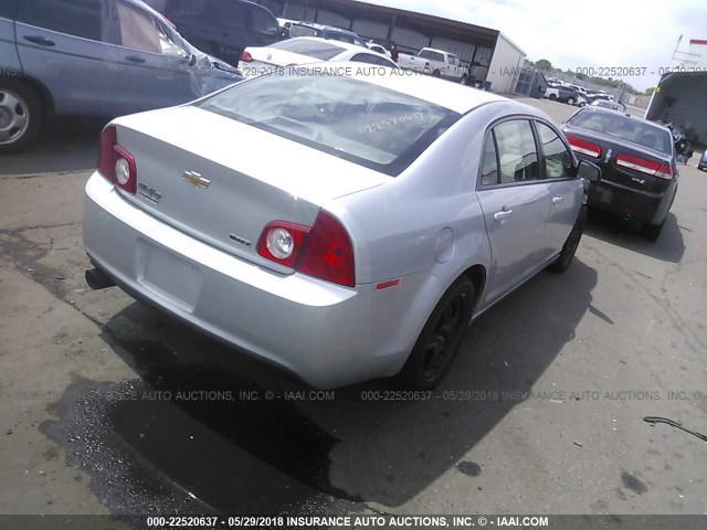 1G1ZA5EUXBF339323 - 2011 CHEVROLET MALIBU LS SILVER photo 4