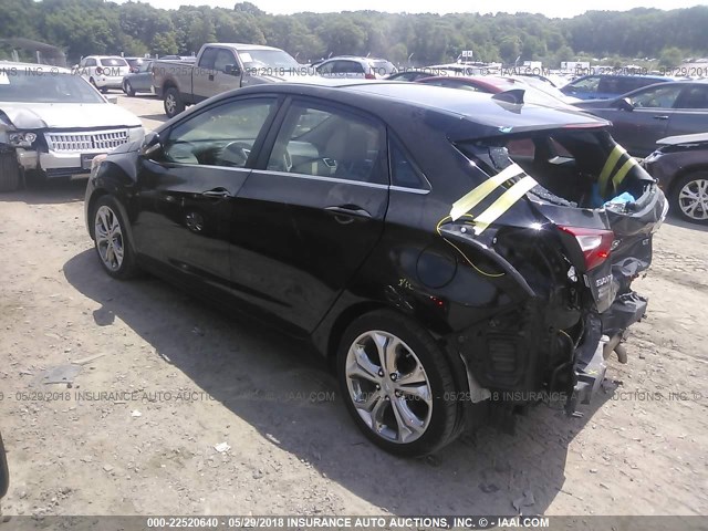 KMHD35LE1DU121739 - 2013 HYUNDAI ELANTRA GT BLACK photo 3