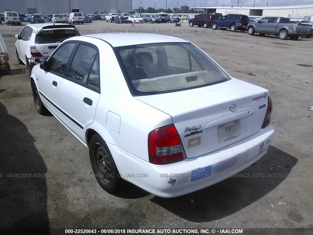 JM1BJ225230153364 - 2003 MAZDA PROTEGE DX/LX/ES WHITE photo 3