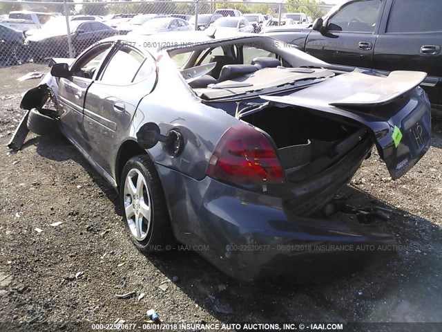 2G2WC55C481113830 - 2008 PONTIAC GRAND PRIX GXP GRAY photo 3