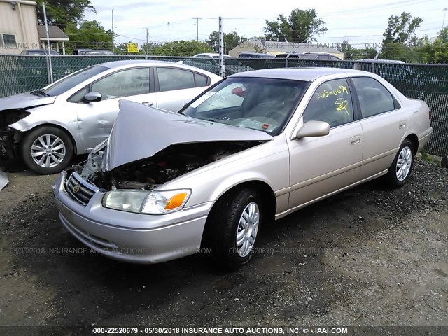 4T1BG22K81U054229 - 2001 TOYOTA CAMRY CE/LE/XLE GOLD photo 2