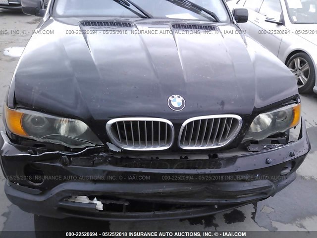 WBAFB33511LH26754 - 2001 BMW X5 4.4I BLACK photo 10