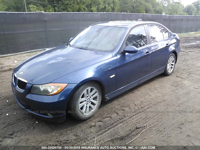 WBAVB17536NK37212 - 2006 BMW 325 I AUTOMATIC BLUE photo 2