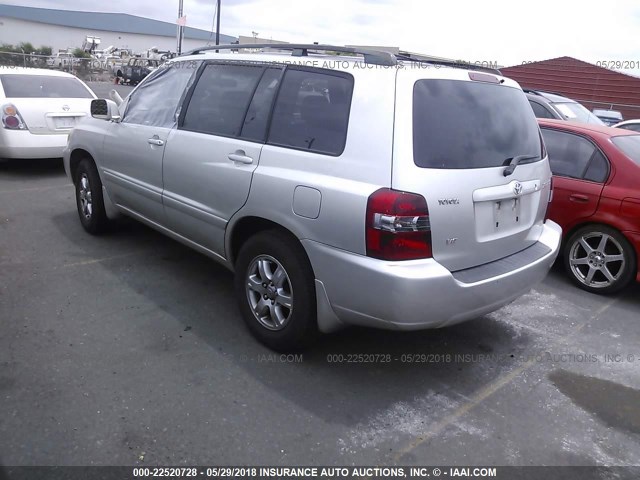 JTEDP21A560092257 - 2006 TOYOTA HIGHLANDER LIMITED SILVER photo 3