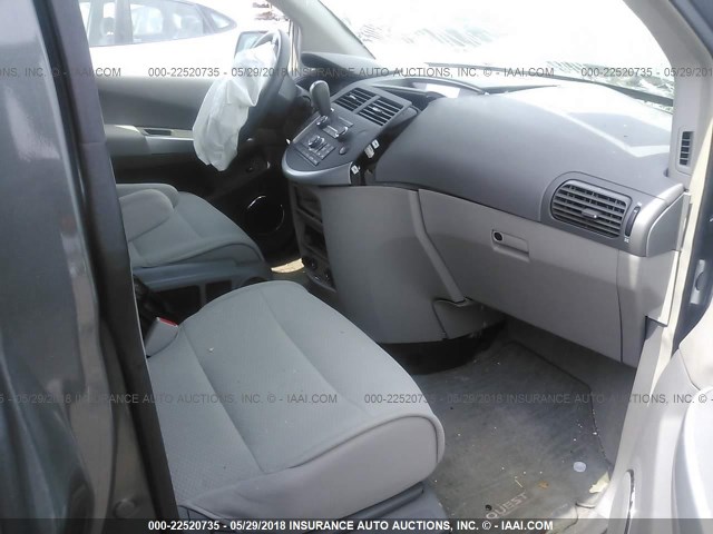 5N1BV28U88N115677 - 2008 NISSAN QUEST S/SE/SL GRAY photo 5