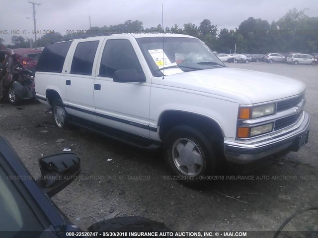 1GNFK16R1XJ574652 - 1999 CHEVROLET SUBURBAN K1500 WHITE photo 1