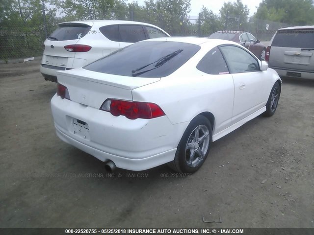 JH4DC53043C004278 - 2003 ACURA RSX TYPE-S WHITE photo 4