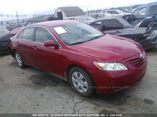 4T1BK46K37U008711 - 2007 TOYOTA CAMRY NEW GENERAT LE/XLE/SE RED photo 1