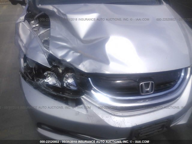 19XFB4F28EE200711 - 2014 HONDA CIVIC HYBRID SILVER photo 6