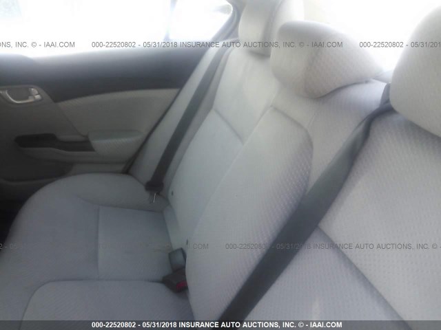 19XFB4F28EE200711 - 2014 HONDA CIVIC HYBRID SILVER photo 8