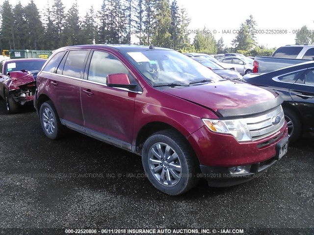 2FMDK49C39BA95368 - 2009 FORD EDGE LIMITED RED photo 1