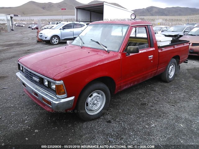 JN6ND01S5DW014406 - 1983 DATSUN 720 STANDARD BED RED photo 2
