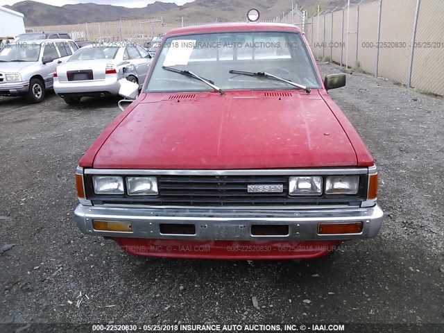 JN6ND01S5DW014406 - 1983 DATSUN 720 STANDARD BED RED photo 6