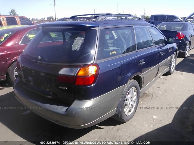 4S3BH675237650739 - 2003 SUBARU LEGACY OUTBACK AWP 蓝色 照片 4