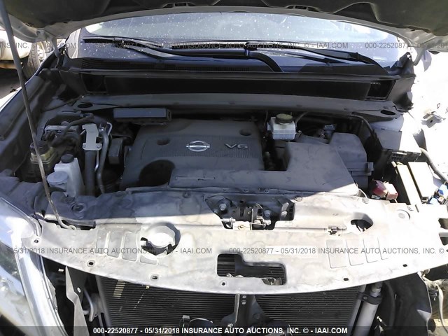 5N1AR2MN7EC695798 - 2014 NISSAN PATHFINDER S/SV/SL/PLATINUM 银色 照片 10