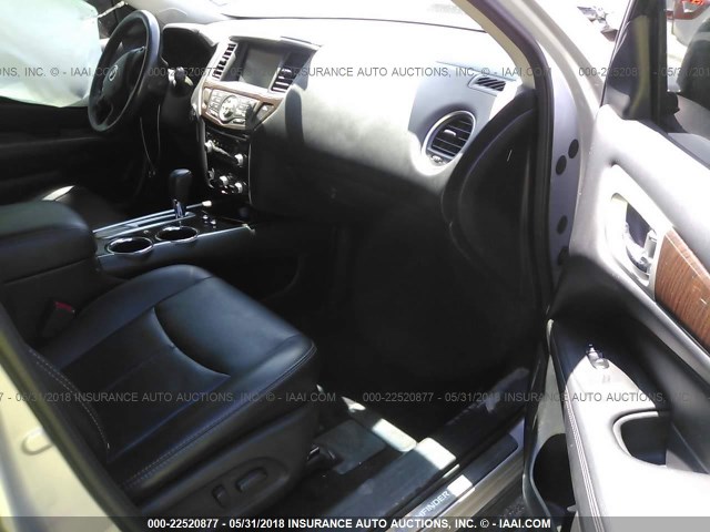 5N1AR2MN7EC695798 - 2014 NISSAN PATHFINDER S/SV/SL/PLATINUM 银色 照片 5