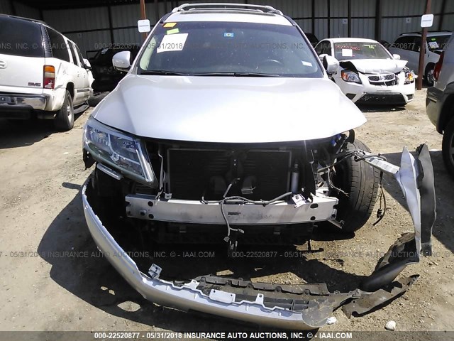 5N1AR2MN7EC695798 - 2014 NISSAN PATHFINDER S/SV/SL/PLATINUM SILVER photo 6